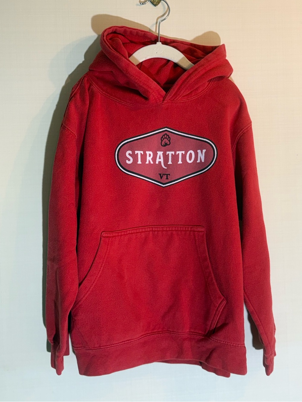 Stratton VT Red Hoodie Sweatshirt - kids